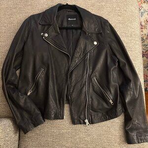 Madewell Washed Leather Motorcycle Jacket